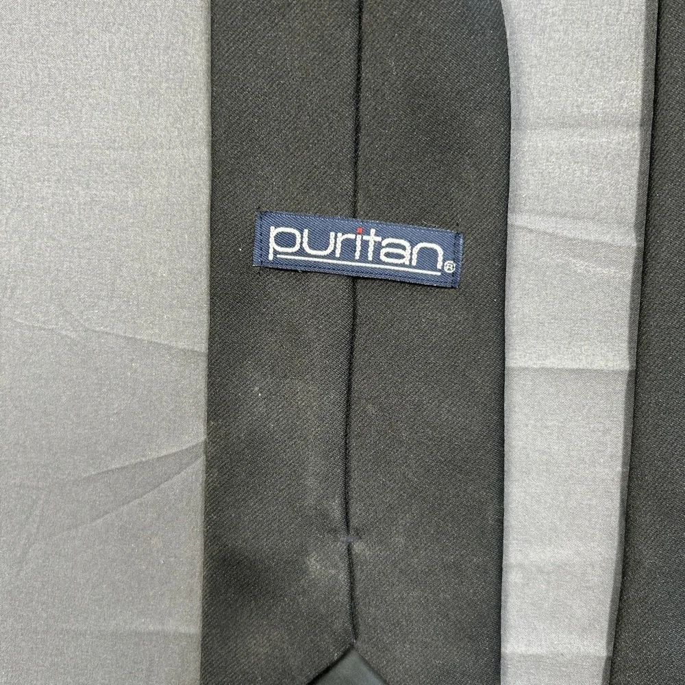 Puritan  Black Necktie Tie Polyester New Formal